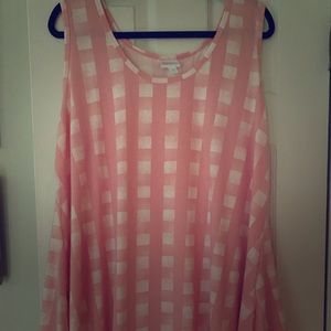 Lularoe 2x perfect tank plaid